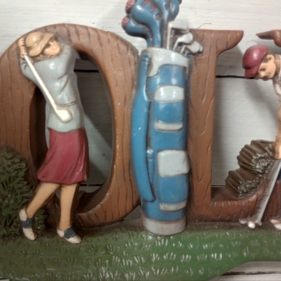 Vintage Home Interiors GOLF Novelty Sign Perfect for Man Cave, 18-hole Design - Picture 4 of 9